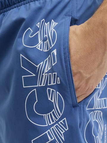 JACK & JONES Zwemshorts 'JPSTMaui' in Blauw