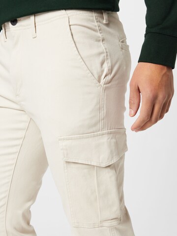 JACK & JONES Slim fit Cargo trousers 'Marco Joe' in Beige