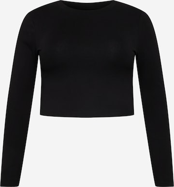 Gina Tricot Curve - Camiseta 'Matilda' en negro: frente