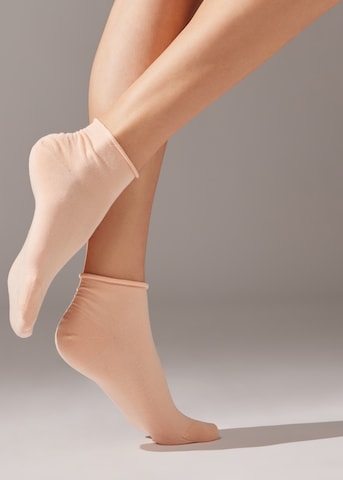 CALZEDONIA Socks in Beige: front