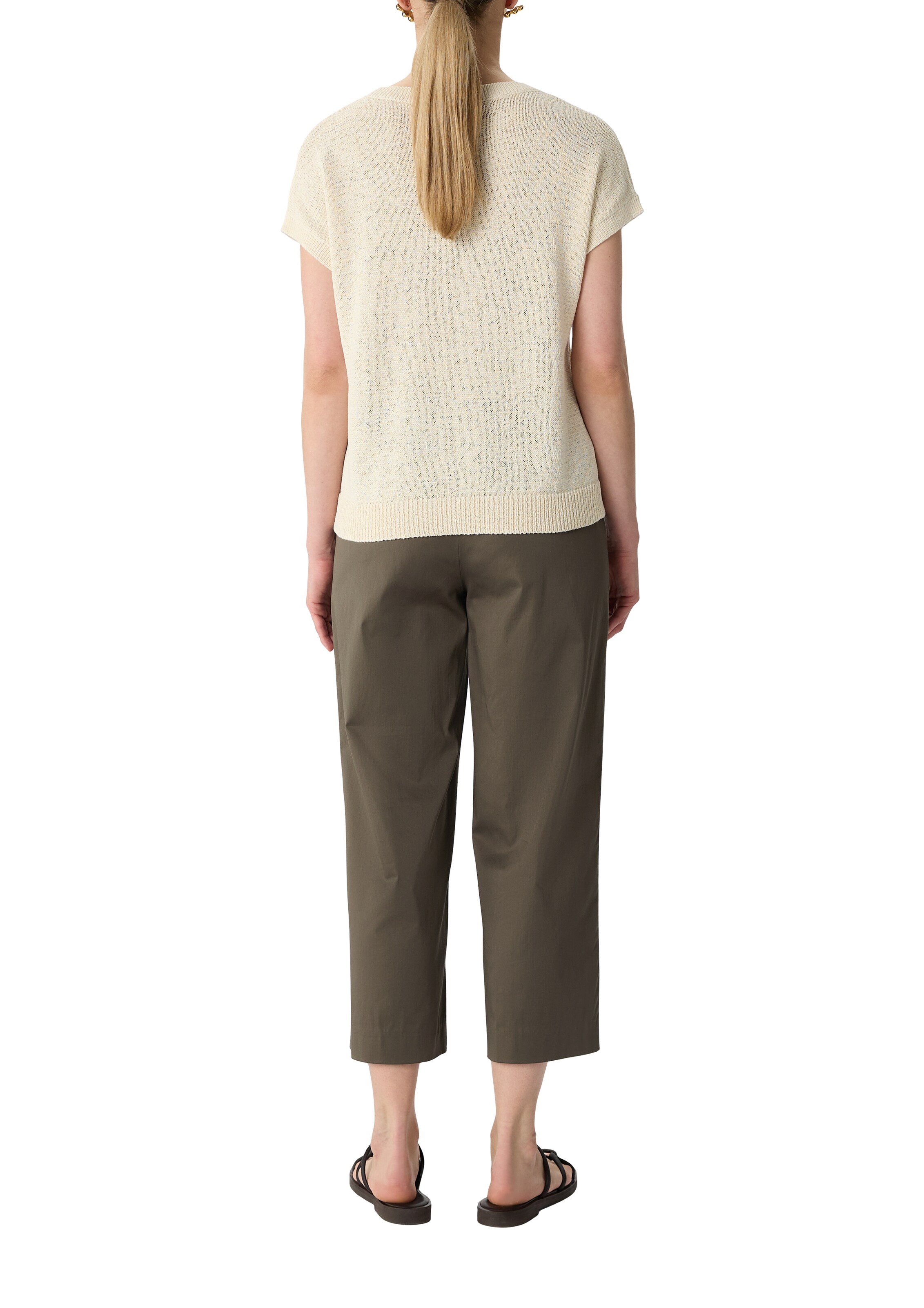 COMMA Pullover in Beige: Rückseite