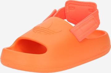 ADIDAS ORIGINALS Avonaiset kengät 'ADIFOM ADILETTE' värissä oranssi: edessä