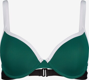 Skiny Bikini Top in Green: front