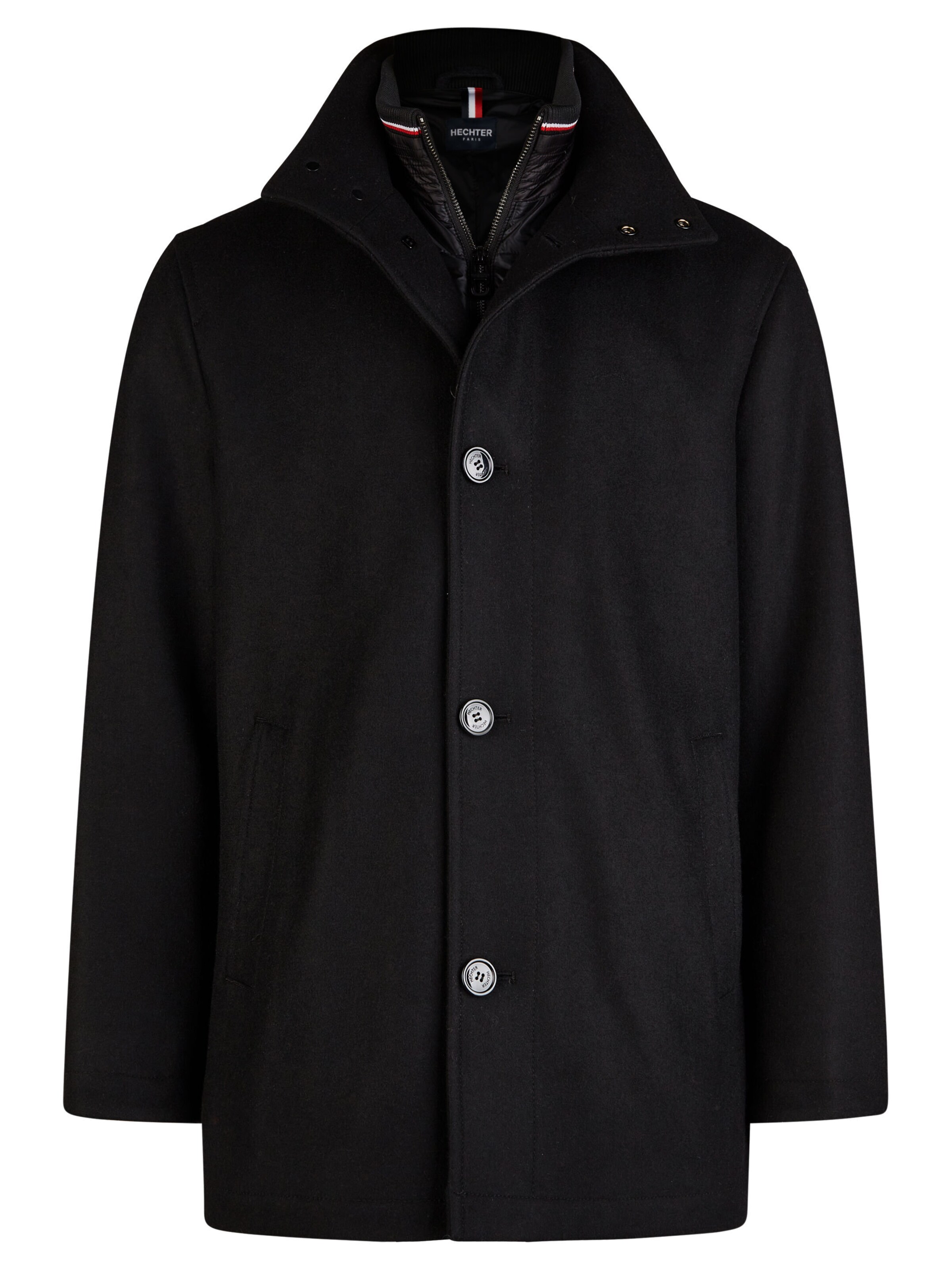 Veste mi-saison HECHTER PARIS en noir : devant