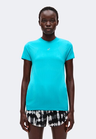 ASICS Performance shirt 'Road' in Blue: front
