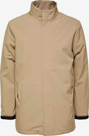 Manteau mi-saison 'Peel' SELECTED HOMME en beige : devant