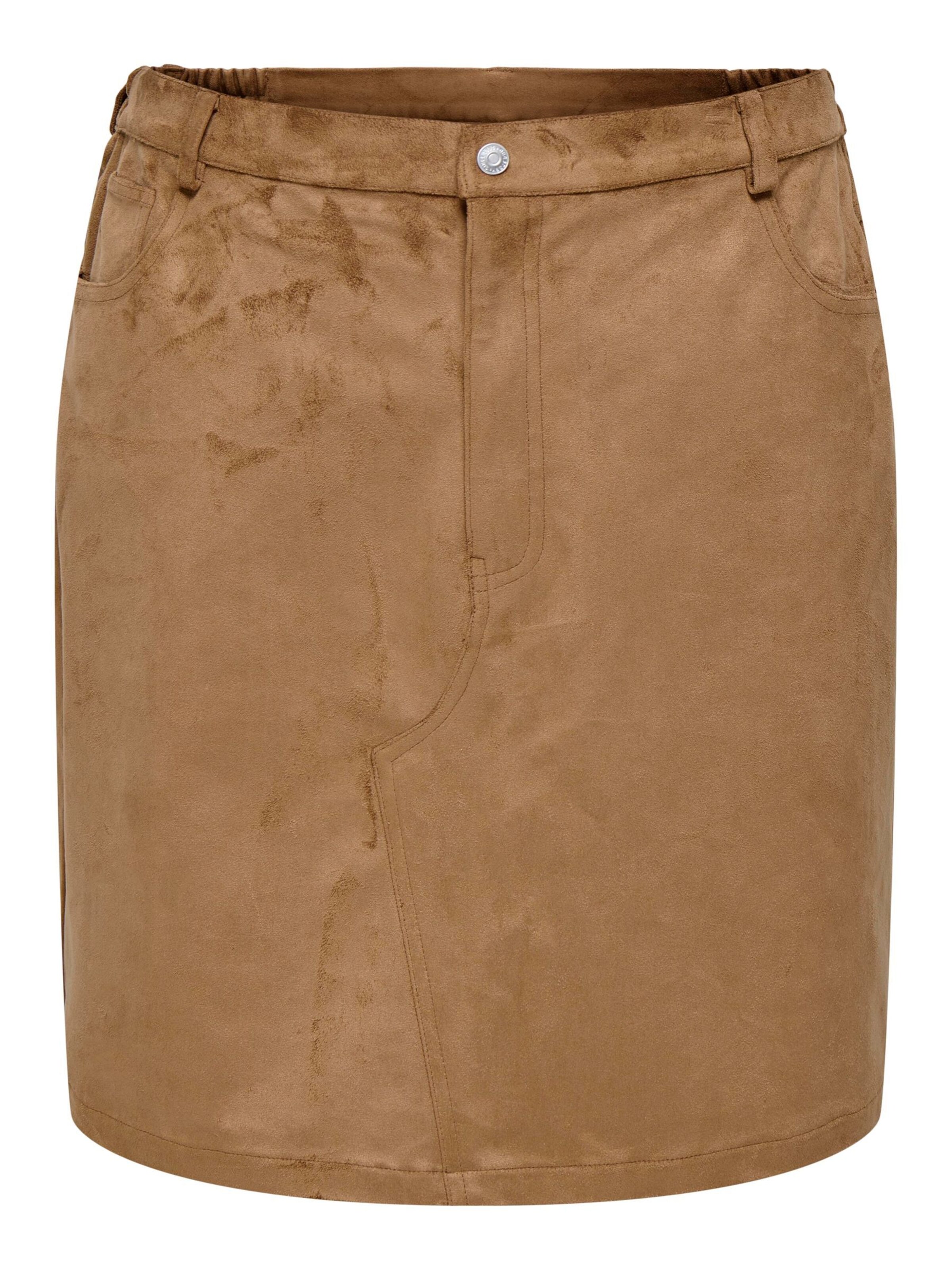 ONLY Carmakoma Nederdel 'CARTulip' i cognac, Produktvisning