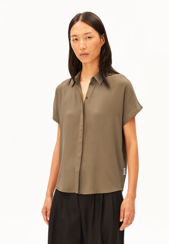 ARMEDANGELS - Blusa 'LARISAANA' em castanho: frente