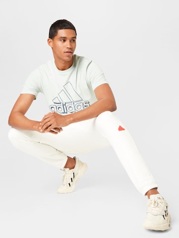 ADIDAS SPORTSWEAR Regularen Športne hlače 'Fleece' | bela barva
