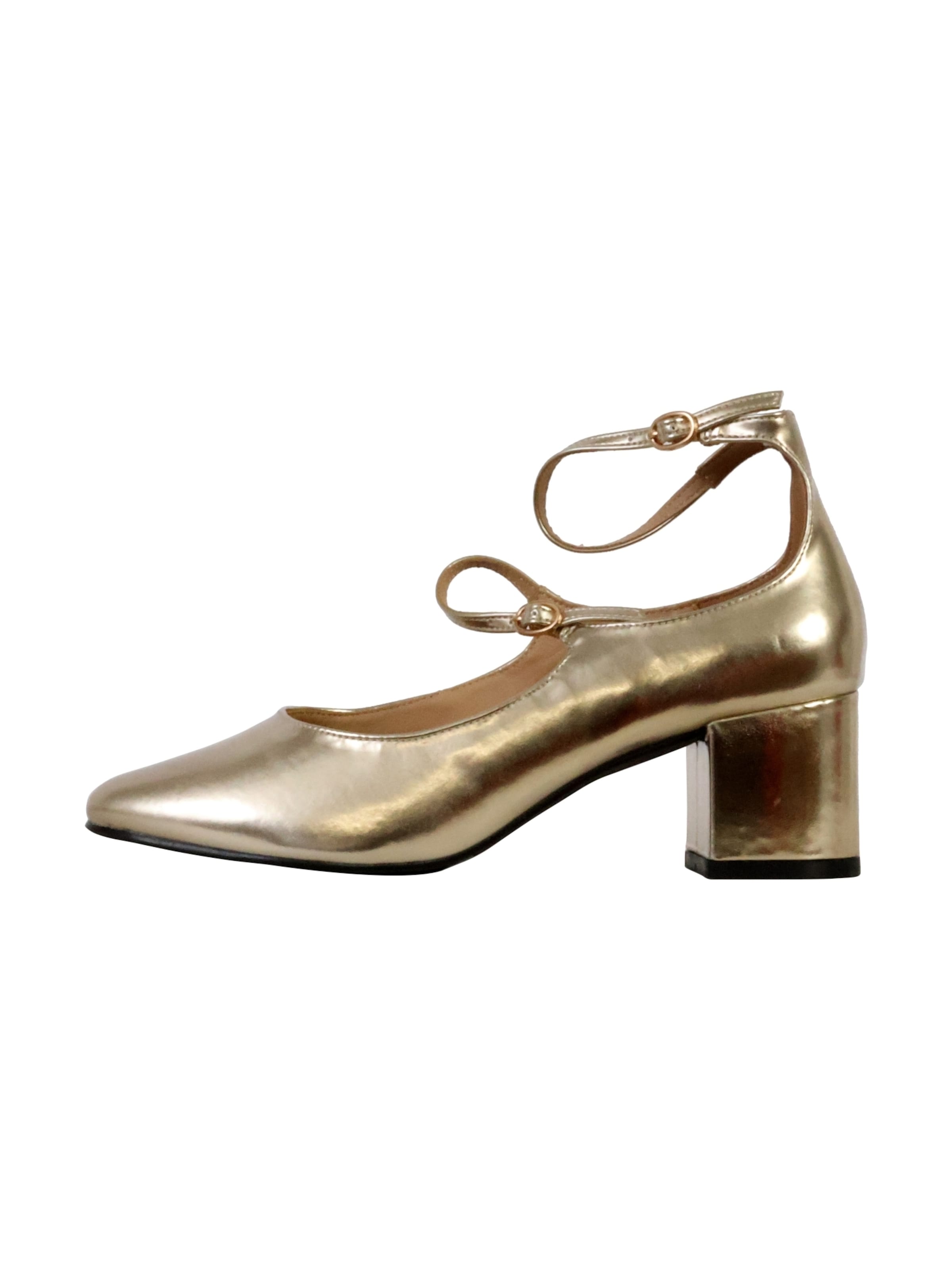 The Divine Factory Pumps in Goud: voorkant