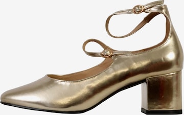 The Divine Factory Pumps in Goud: voorkant