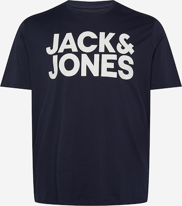 Jack & Jones Plus Shirt in Blue: front