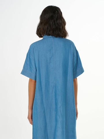 KnowledgeCotton Apparel Sommerkleid in Blau