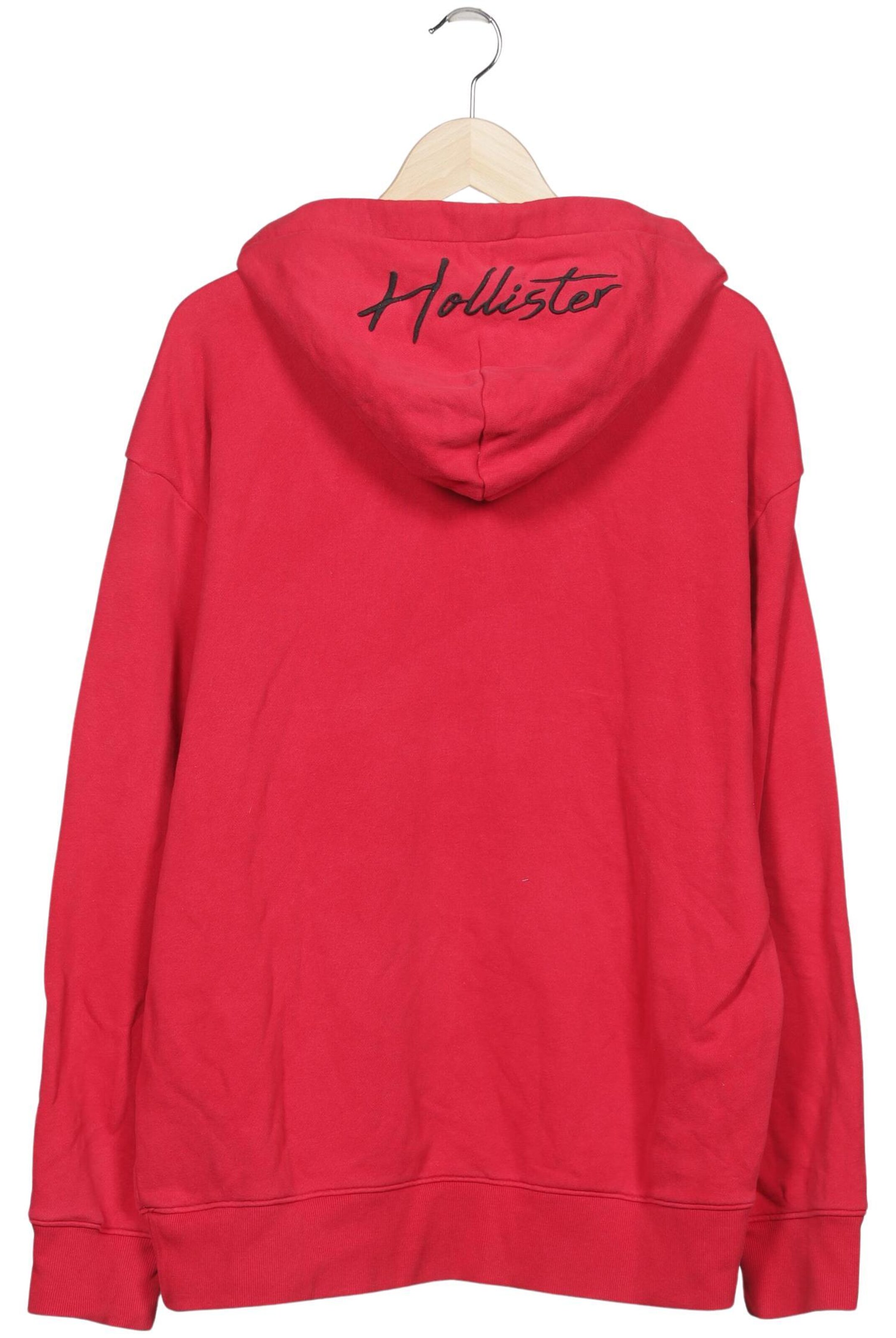 HOLLISTER Sweatshirt & Zip-Up Hoodie in XL in Red