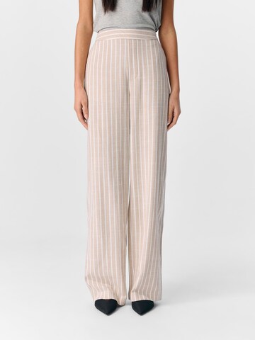 OBJECT Regular Trousers in Beige: front
