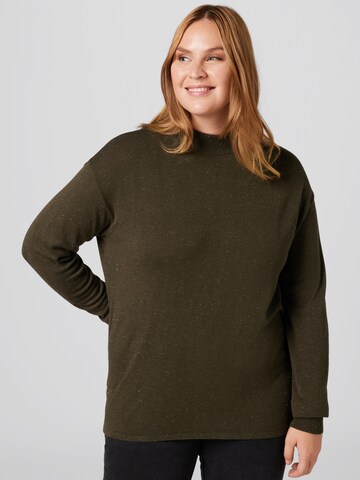 Guido Maria Kretschmer Curvy Pullover 'Julia' i brun: forside