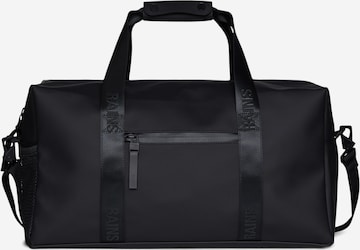 RAINS Travel bag in Black: front