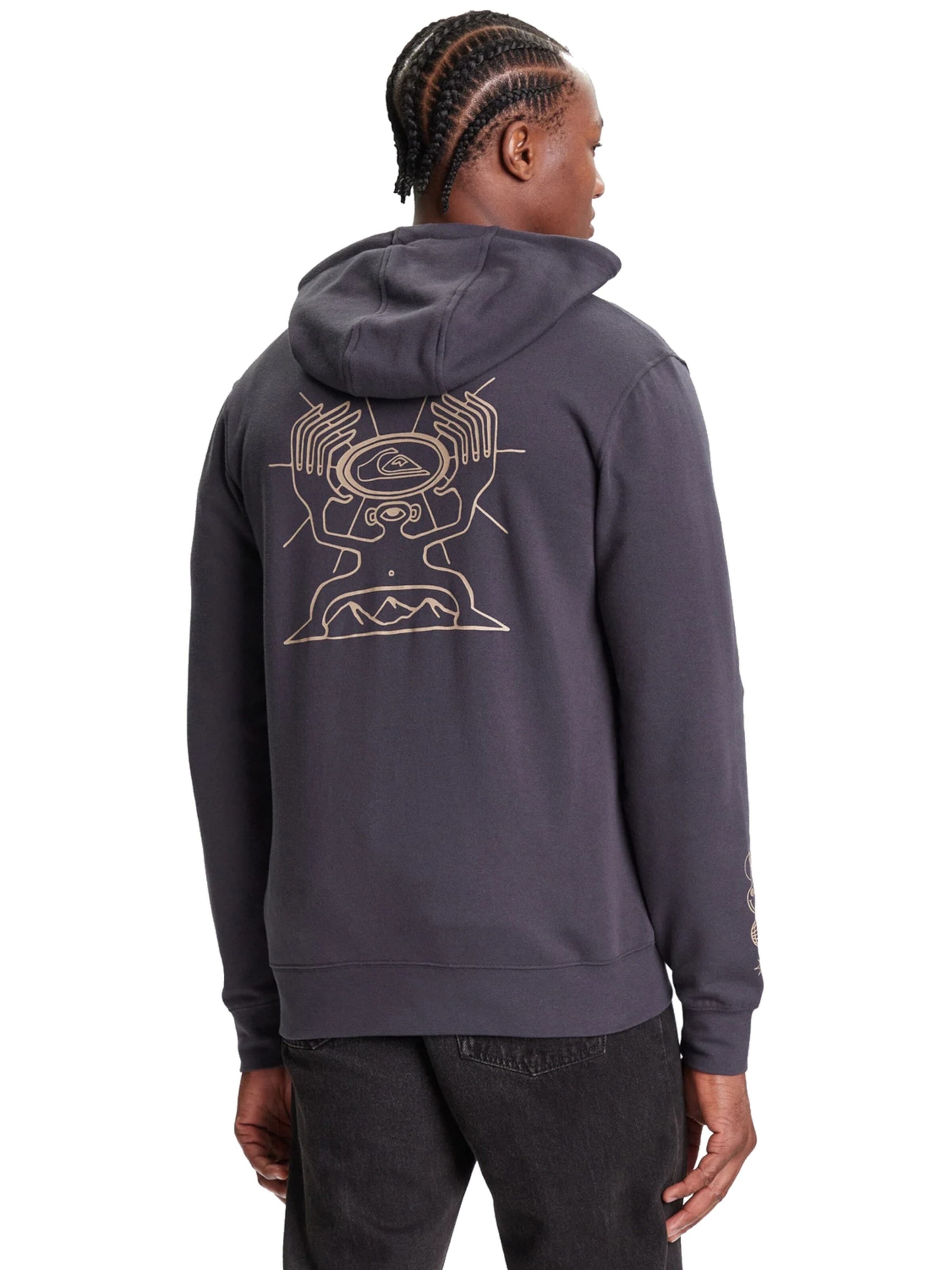 QUIKSILVER Sweatshirt 'Quiksilver Zip Hoodie' in Blauw