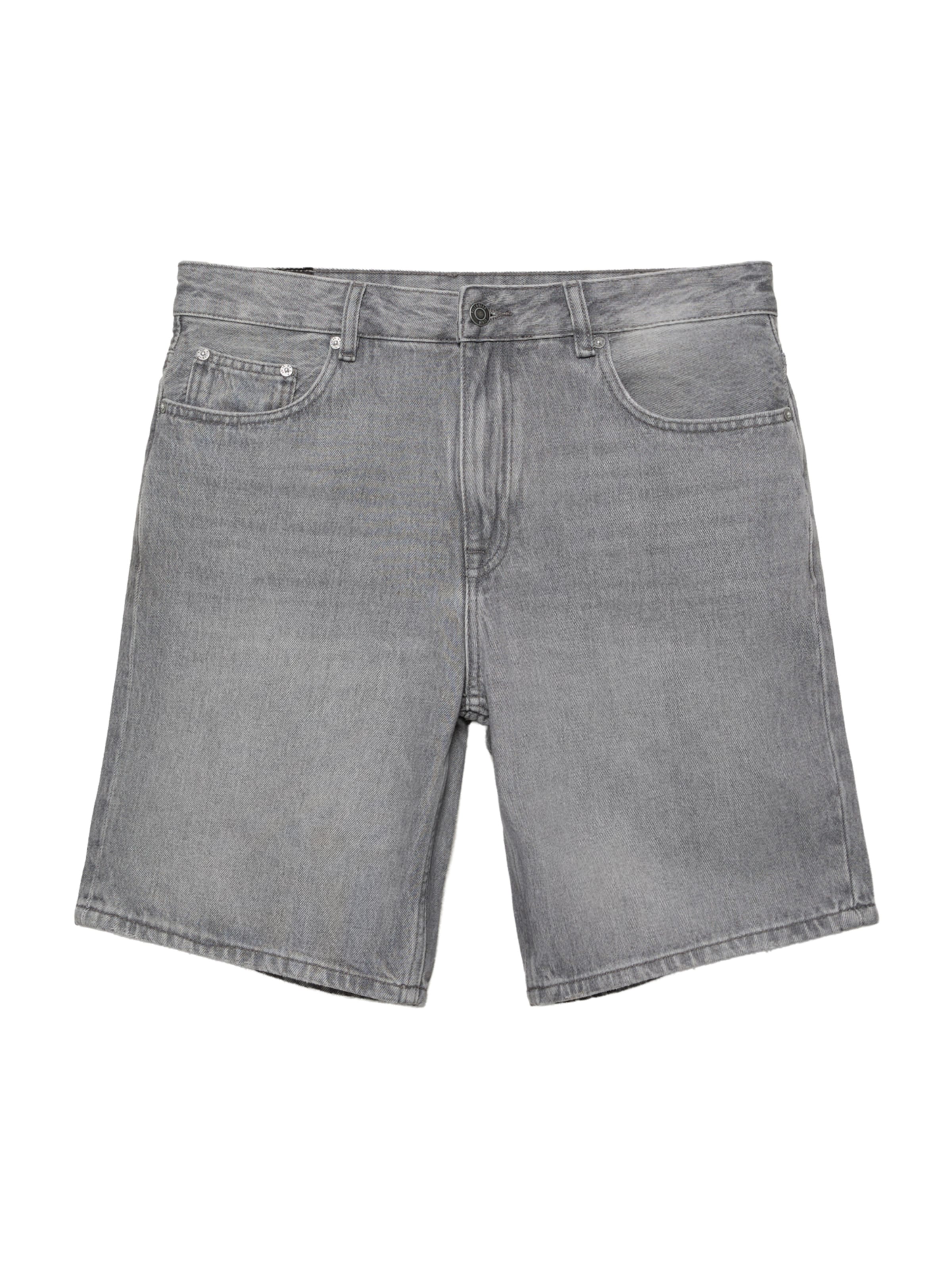 Pull&Bear Shorts in grey denim, Produktansicht