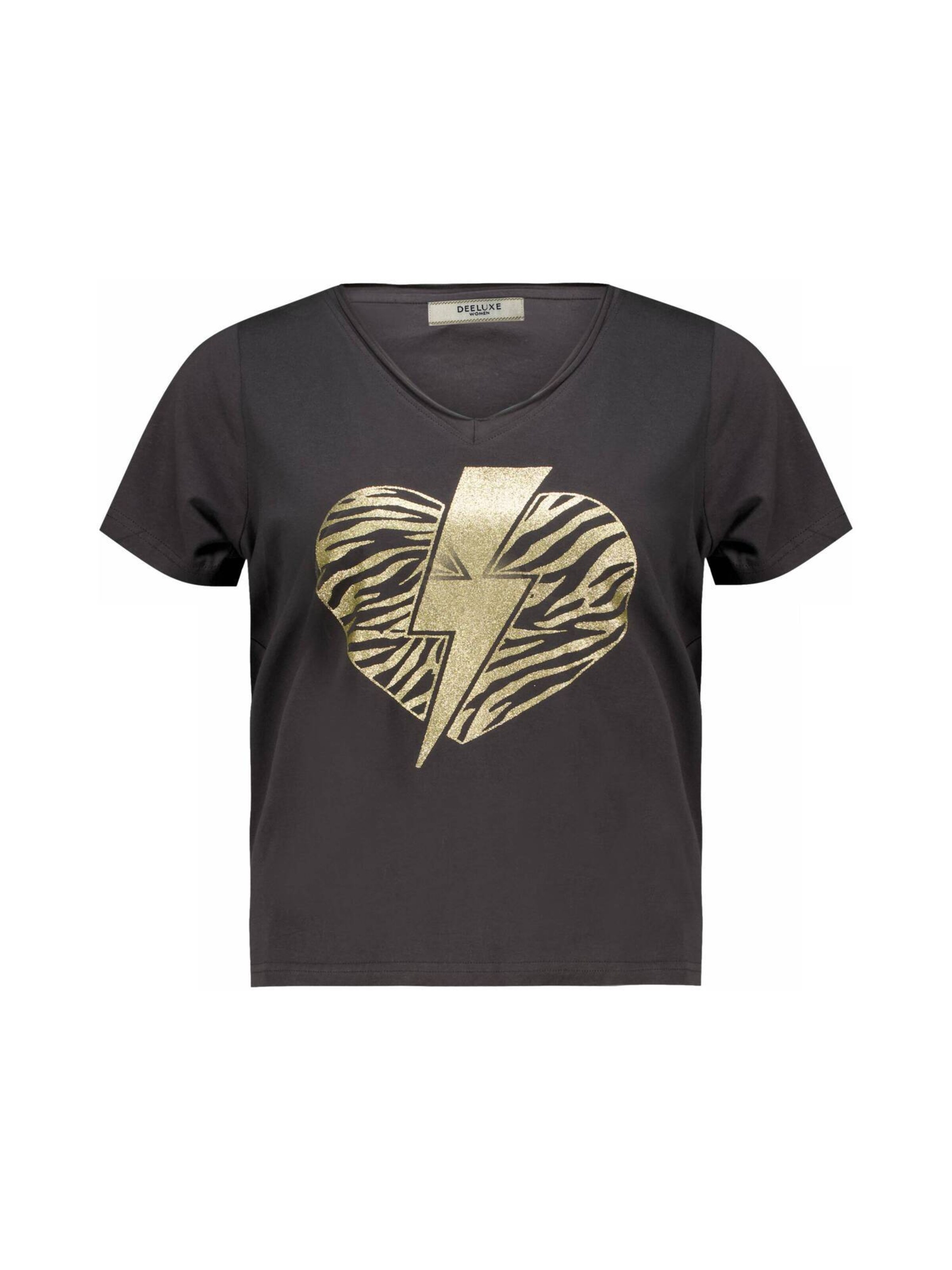 T-Shirt 'LOVERS' Deeluxe en gris : devant