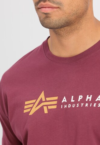 ALPHA INDUSTRIES Μπλουζάκι σε κόκκινο