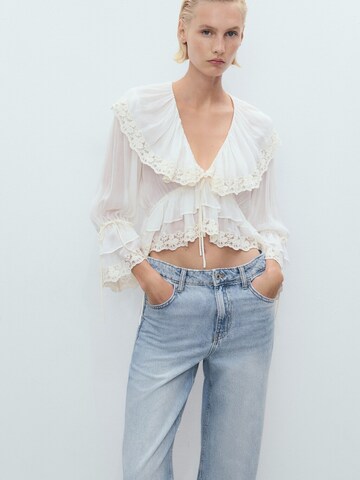 MANGO Wide leg Jeans 'DANILA' in Blauw