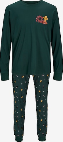 žalia JACK & JONES Ilga pižama 'JACTRISTAN': priekis