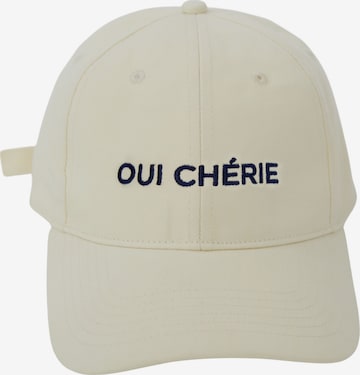 OUI Cap in Beige: Vorderseite