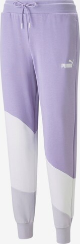 PUMA Tapered Sporthose 'Power Cat' in Lila: predná strana