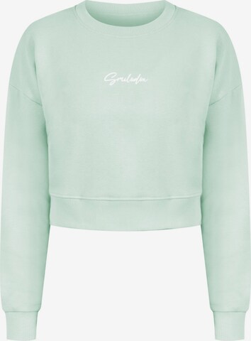 Smilodox Sweatshirt 'Elyssa' in Groen: voorkant