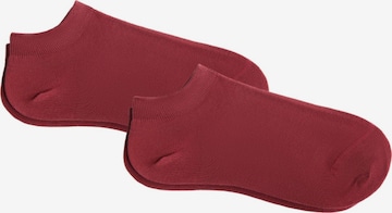 Albero Natur Socks 'Bio-Baumwoll-Sneakersocken Unisex - 2er Pack' in Red: front