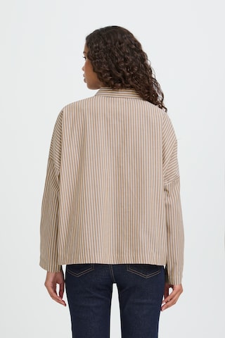 ICHI - Blusa 'GILEY' em bege