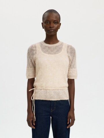 SELECTED - Jersey 'SLFMayer' en beige: frente