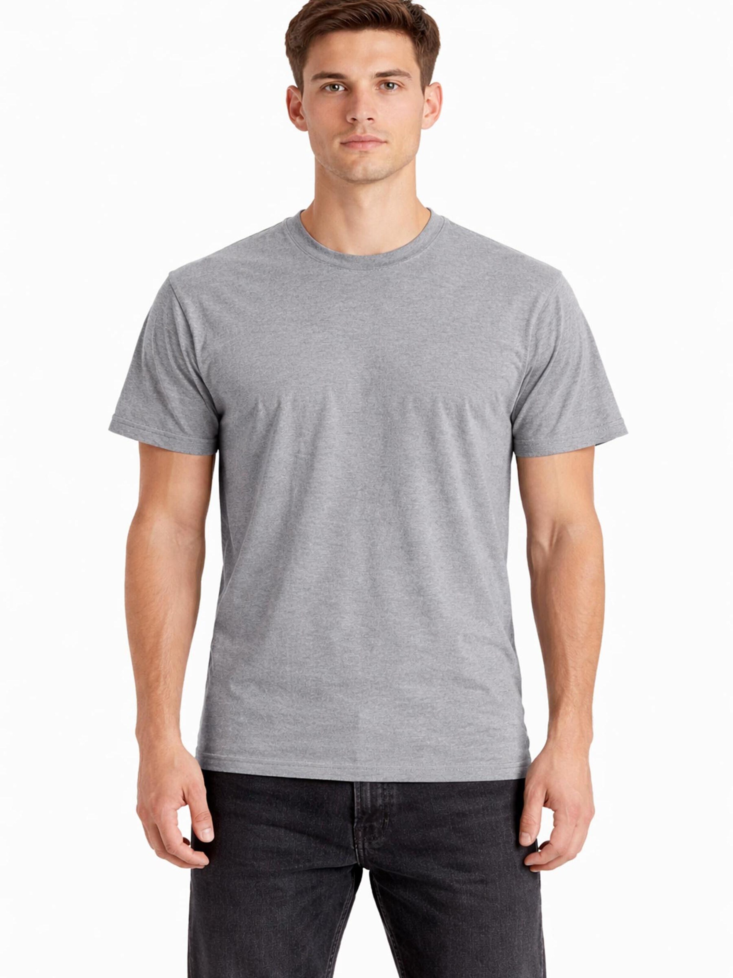 A Question Of (AQO) Shirt '3 Pack Anders Tee' in Grijs: voorkant