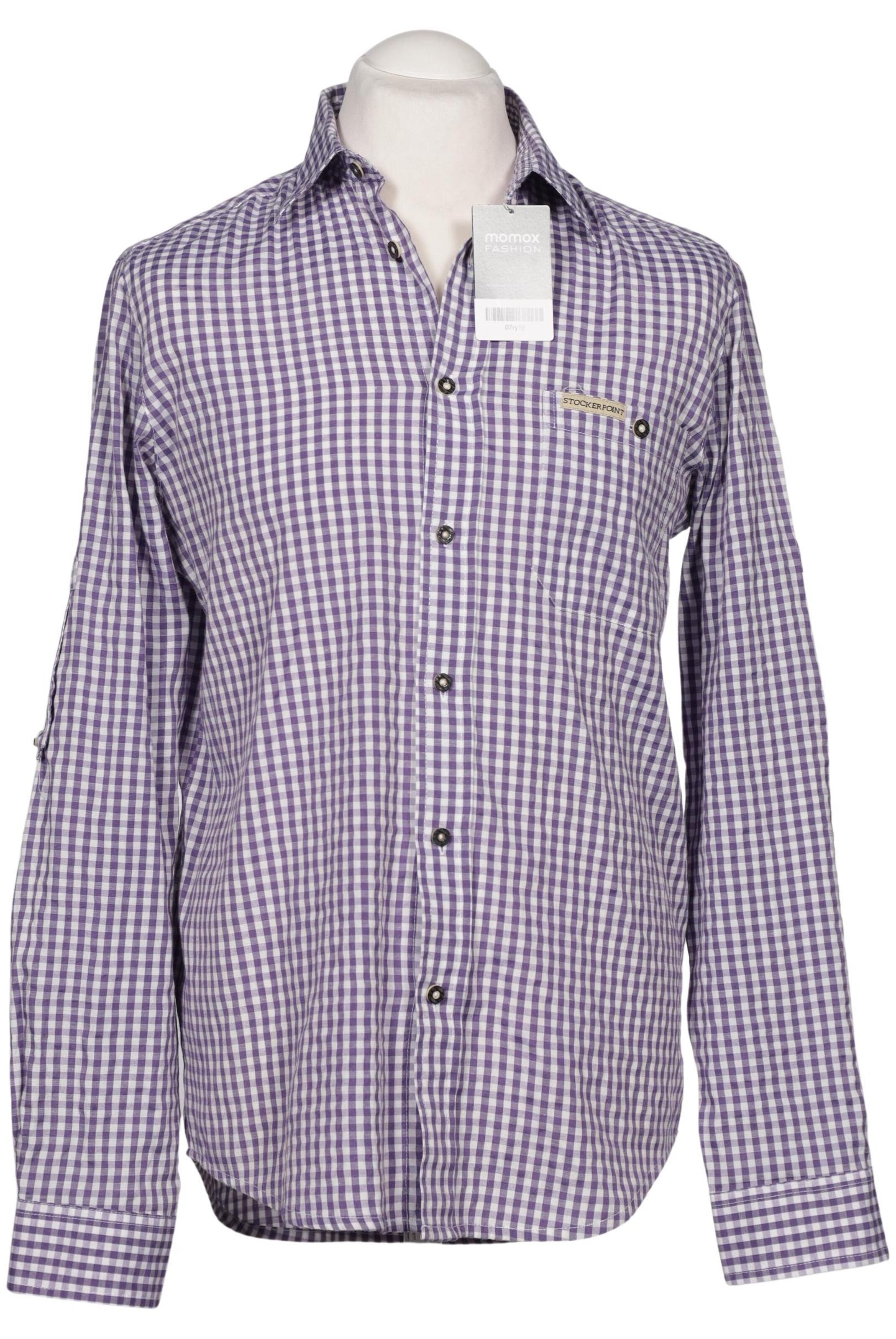 STOCKERPOINT Button Up Shirt in M in Purple: front