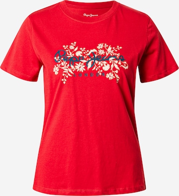Pepe Jeans - Camisa 'Bero' em vermelho: frente