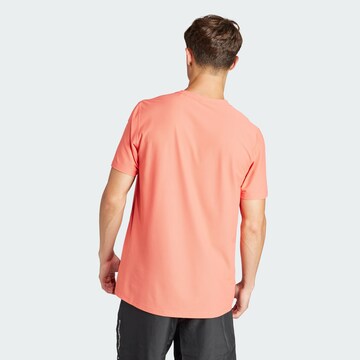 T-Shirt fonctionnel 'Own the Run' ADIDAS PERFORMANCE en rouge