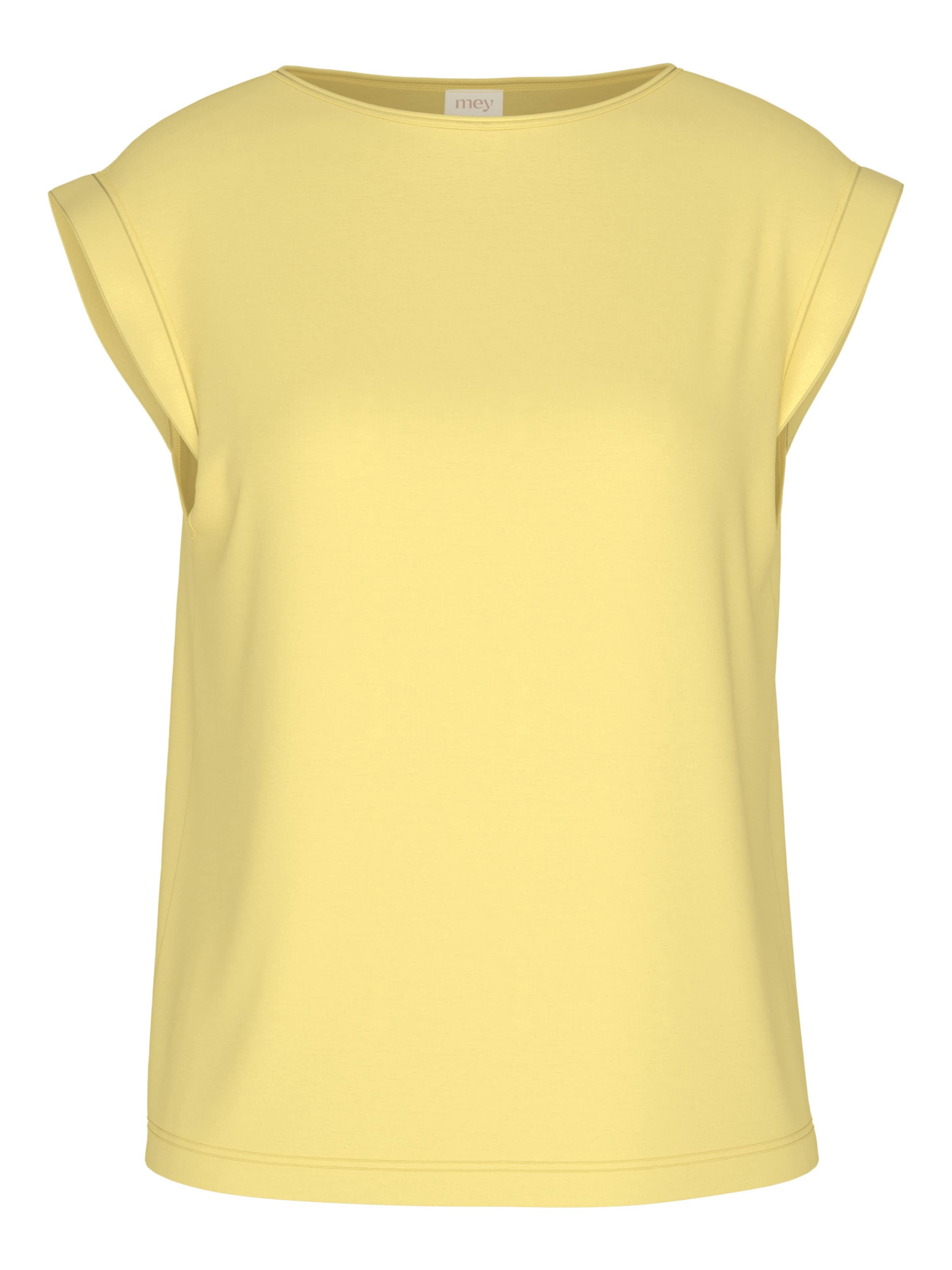 Mey Slaapshirt 'Pure Chic' in Geel: voorkant