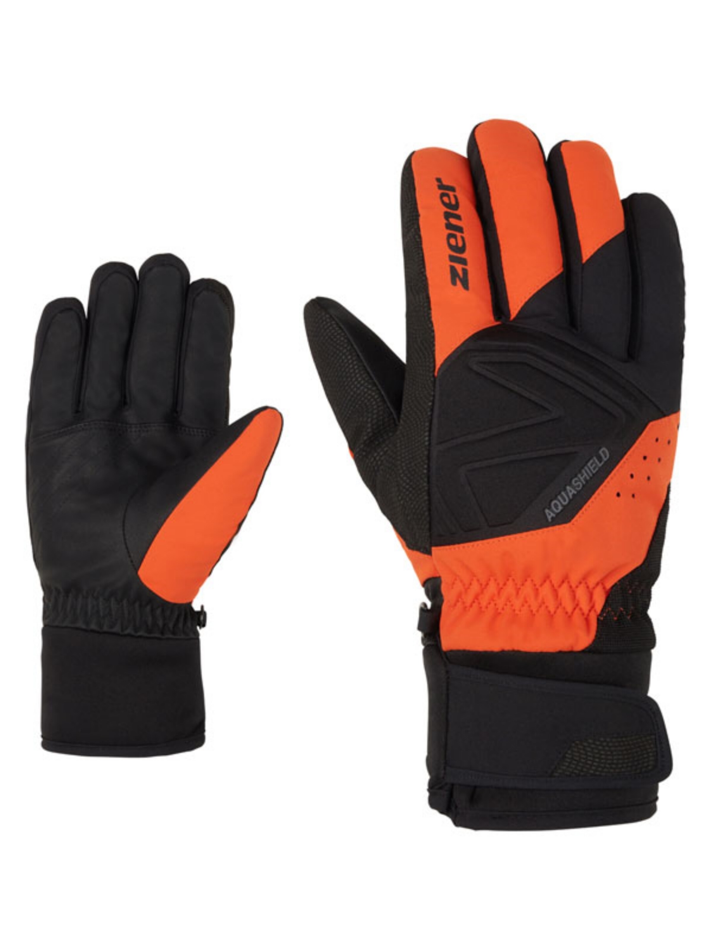 ZIENER Sporthandschoenen 'Gatis' in Oranje: voorkant