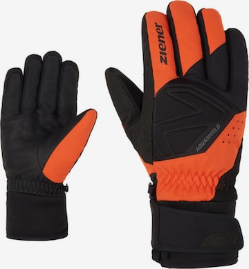 Gants de sport 'Gatis' ZIENER en orange : devant