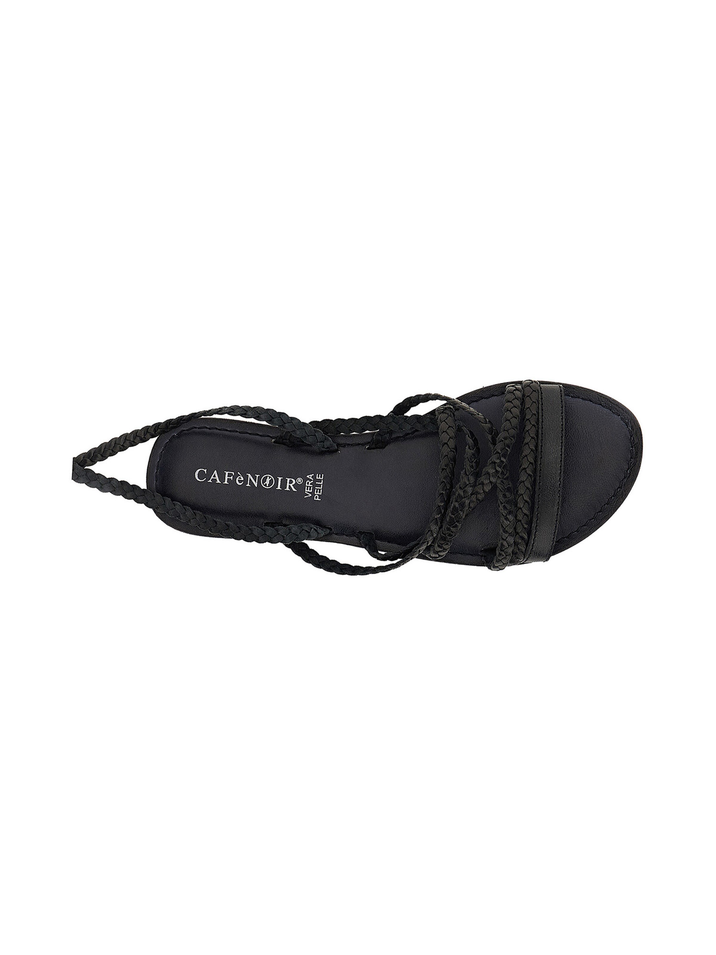 CAFè NOIR Strap sandal in Black
