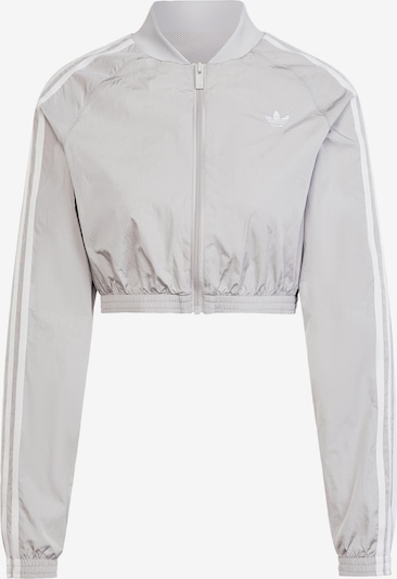 ADIDAS ORIGINALS Prijelazna jakna 'Adicolor Teamgeist' u svijetlosiva / bijela, Pregled proizvoda