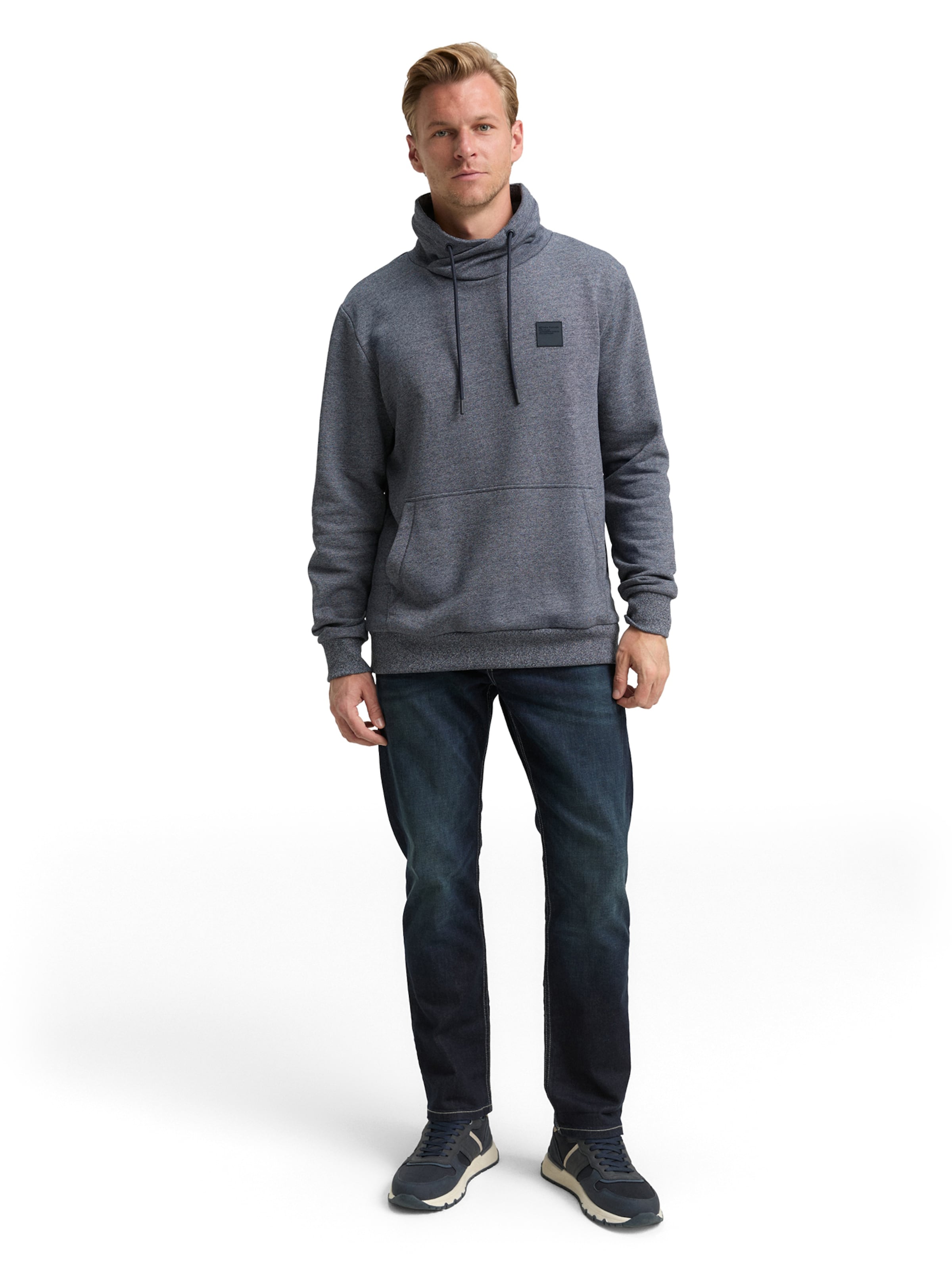 TOM TAILOR Sweatshirt in Grey