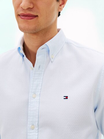 TOMMY HILFIGER Regular fit Business shirt 'Flex' in Blue