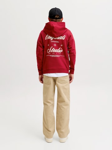 Jack & Jones Junior Sweatshirt 'JORNORREBRO' in Red