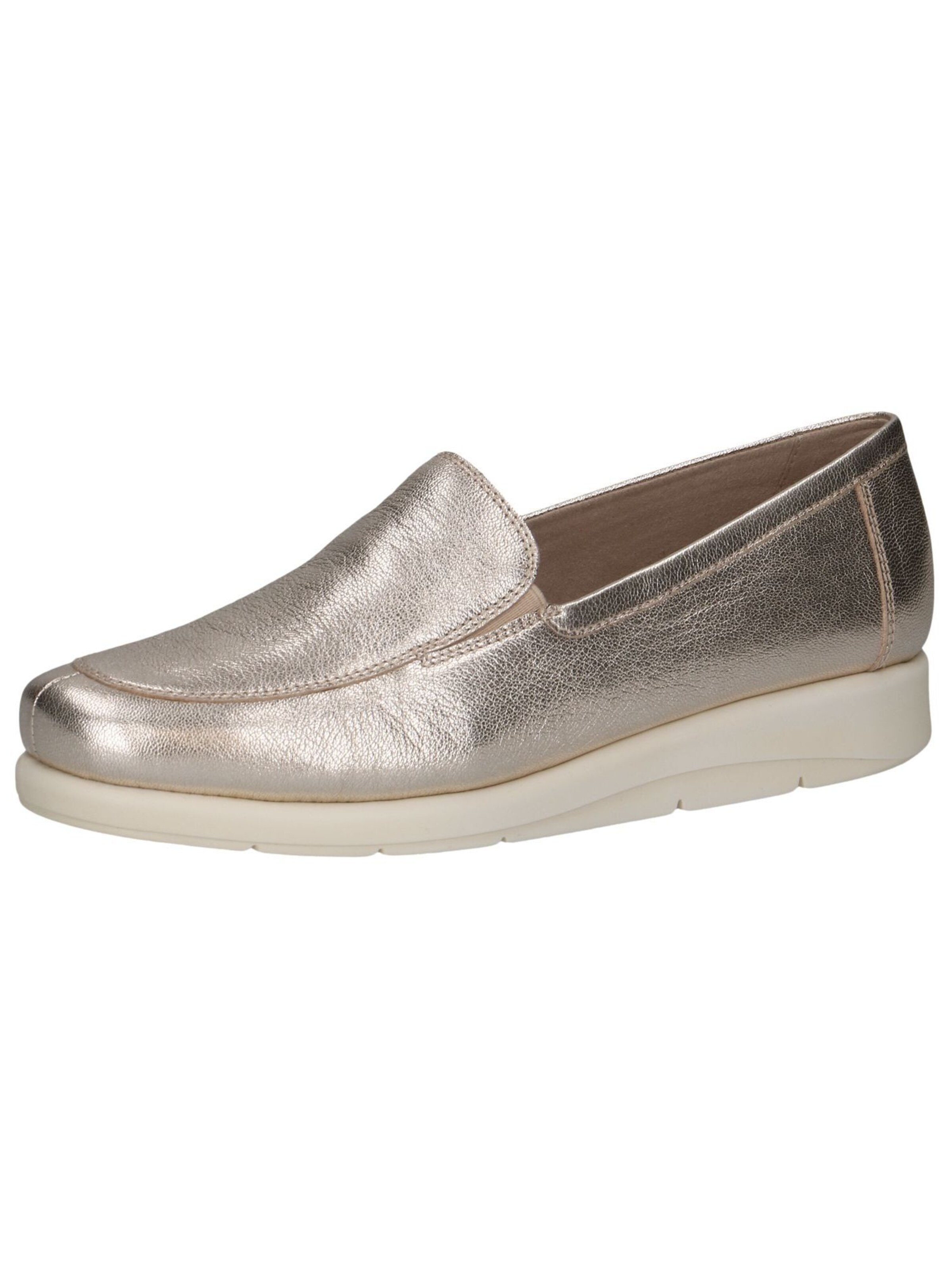 CAPRICE Classic Flats in Silver: front