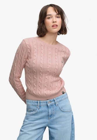 Superdry & Co Pullover 'Essentials' in Pink: Vorderseite