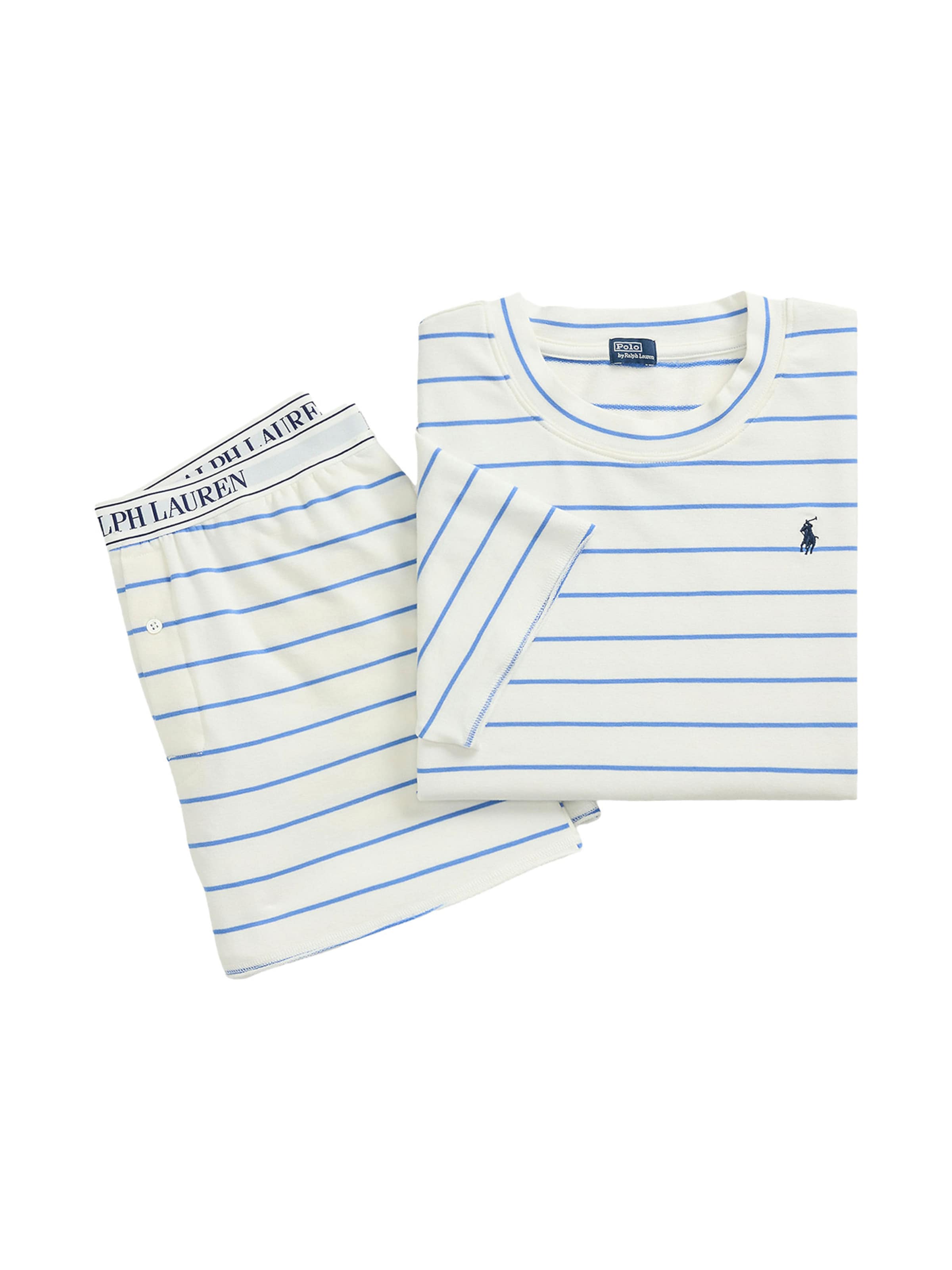Polo Ralph Lauren - Pijama ' Club Terry ' en blanco: frente