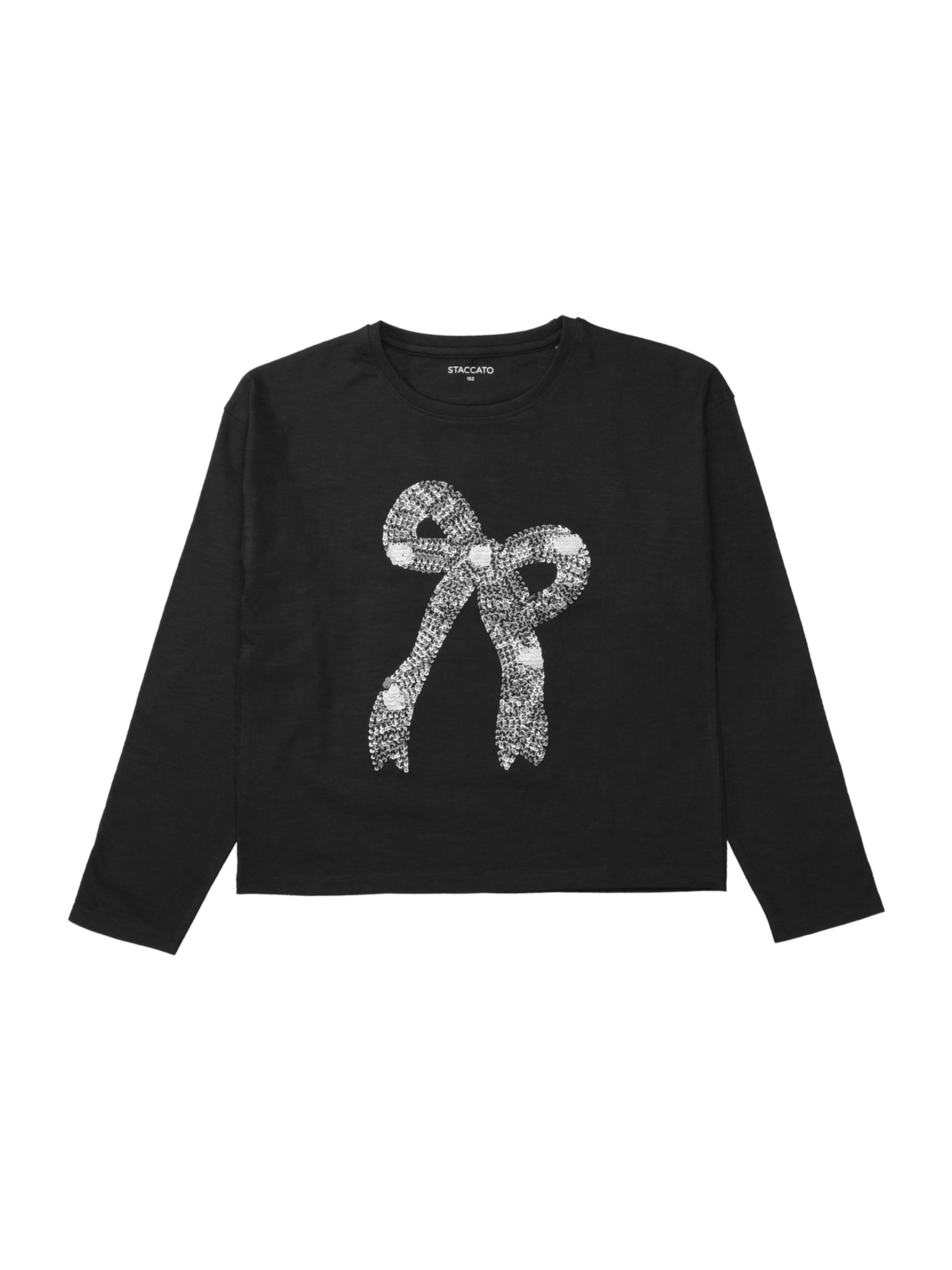 Tricou de la STACCATO pe negru: față