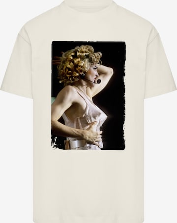 F4NT4STIC Shirt 'Madonna Live At Wembley 1990 By Stephen Wright' in Beige: front